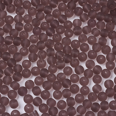 Frosted Colours Glass Beads SEED-S040-04A-02-1