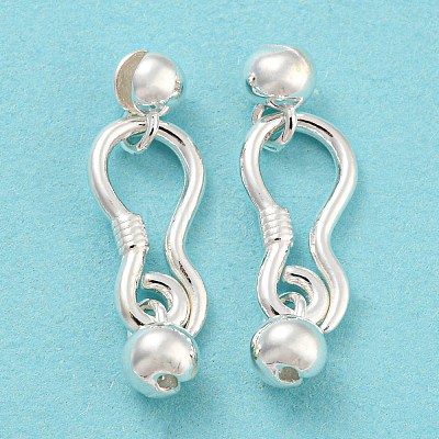925 Sterling Silver S-Hook Clasps STER-Q191-07B-S-1