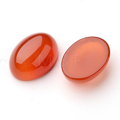 Grade A Natural Red Agate Oval Cabochons X-G-L394-10B-18x13mm-1