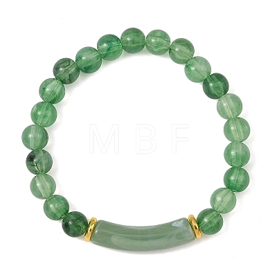 8MM Round Acrylic Beaded Stretch Bracelets BJEW-JB14279-1