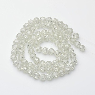 Crackle Glass Beads Strands X-CCG-Q001-10mm-01-1