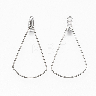 304 Stainless Steel Wire Pendants STAS-T051-004-1