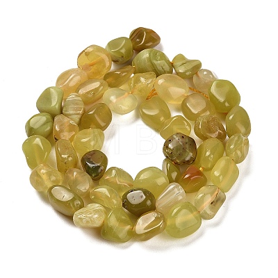 Natural Yellow Opal Beads Strands G-P497-01E-02A-1