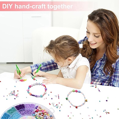 DIY Stretch Bracelet Making Kit DIY-YW0007-65-1
