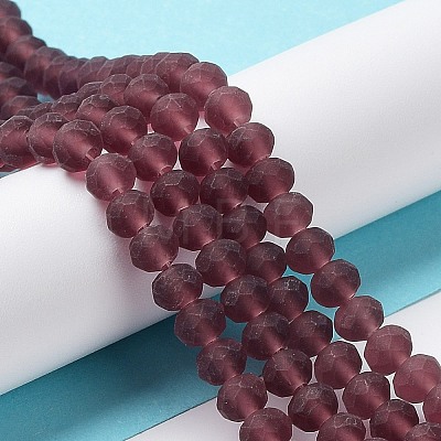 Transparent Glass Beads Strands EGLA-A034-T8mm-MD13-1