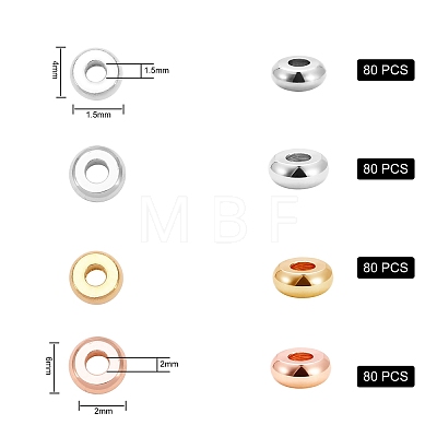 Flat Round Brass Spacer Beads KK-SZ0001-16-1