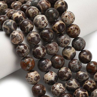 Natural Astroite Jasper Beads Strands G-H329-C02-8mm-1