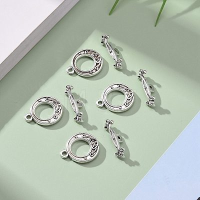 Tibetan Style Alloy Toggle Clasps LF1081Y-NF-1