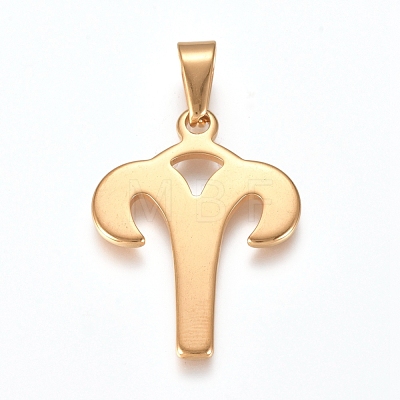 304 Stainless Steel Pendants STAS-L210-06C-G-01-1