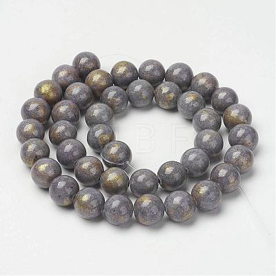 Natural Mashan Jade Beads Strands G-P232-01-A-10mm-1