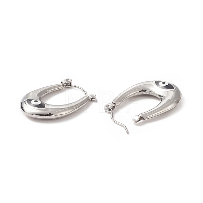 316 Stainless Steel Hoop Earrings EJEW-I282-01A-01P-1