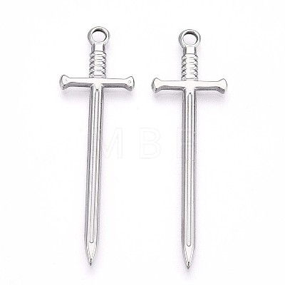 Non-Tarnish 304 Stainless Steel Pendants STAS-N098-135P-1