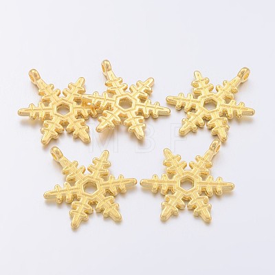 Christmas Snowflake Tibetan Style Alloy Pendants K094L011-1