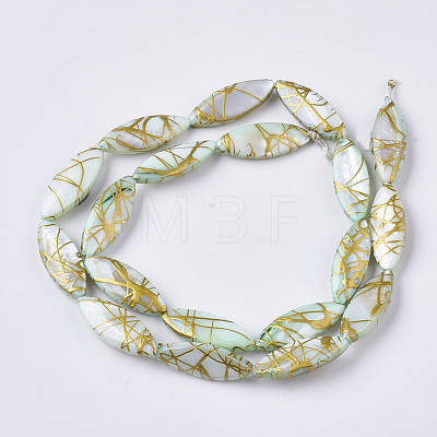 Drawbench Freshwater Shell Beads Strands SHEL-T014-008B-03-1