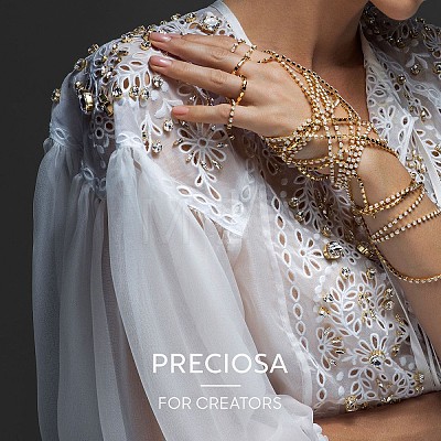 Preciosa® MAXIMA Crystal Round Stones Y-PRC-RBSS18-90350-1