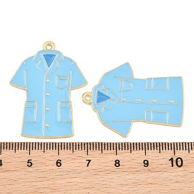 Medical Theme Alloy Enamel Pendants AL-CBA2919-03G-12A-1
