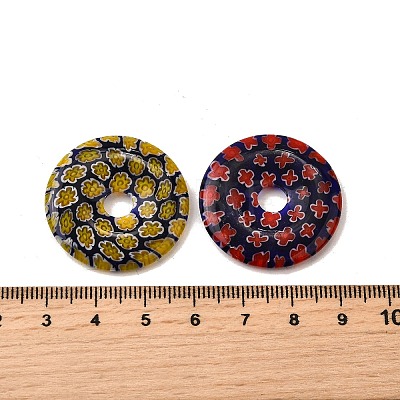 Handmade Millefiori Glass Beads LAMP-A155-01C-1