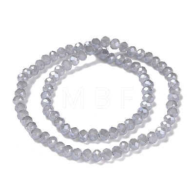 Electroplate Glass Beads Strands GLAA-K027-PL-A08-A-1