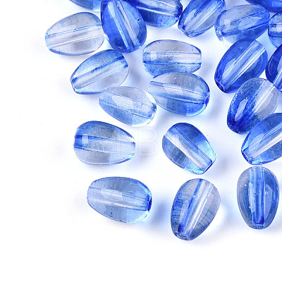 Baking Paint Transparent Glass Beads DGLA-N014-10E-1