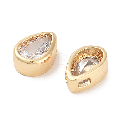 Brass Cubic Zirconia Beads X-KK-C051-60G-05-1