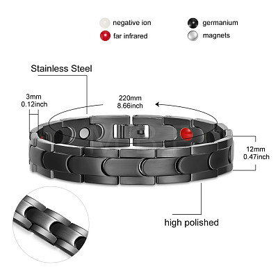 SHEGRACE Stainless Steel Watch Band Bracelets JB651C-1
