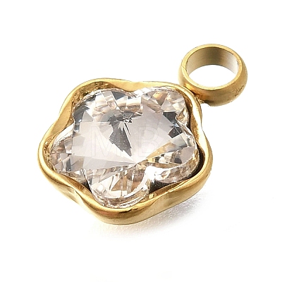 304 Stainless Steel Pendants STAS-Q346-02G-10-1