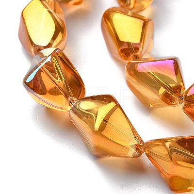 Electroplate Transparent Glass Beads Strands EGLA-E060-01A-FR03-1