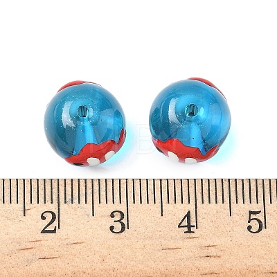 Ocean Theme Handmade Glass Enamel Beads LAMP-D304-02H-1
