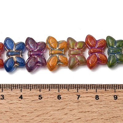 Painted Glass Beads Strands GLAA-Z021-09A-1