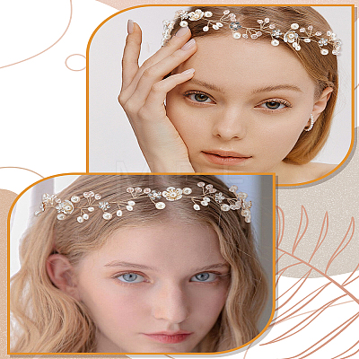 1Pc Polyester Headband AJEW-LP0002-21G-1
