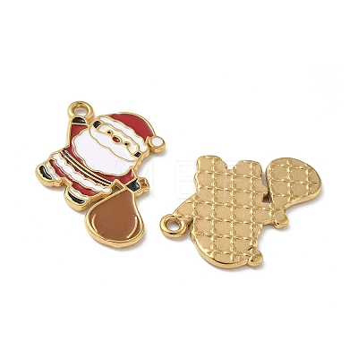 304 Stainless Steel Enamel Pendants STAS-L300-012G-29-1