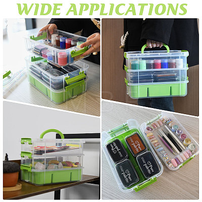 3 Layers Plastic Handled Organizers Boxes CON-WH0095-212B-1