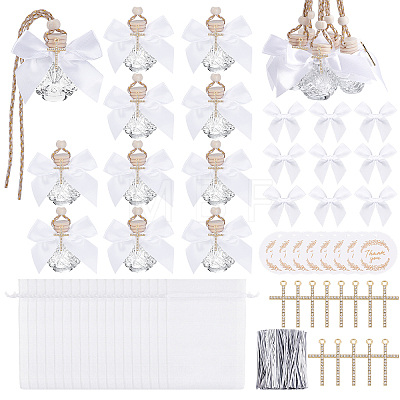 Car Hanging Glass Perfume Bottles AJEW-WA0004-27-1