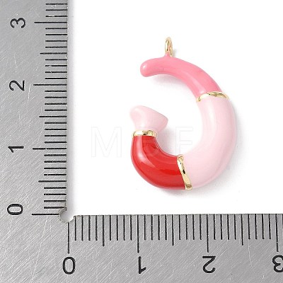 Brass Enamel Pendants KK-E093-03G-G-02-1