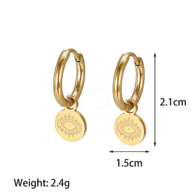 304 Stainless Steel Hoop Earrings WG1DE27-01-1
