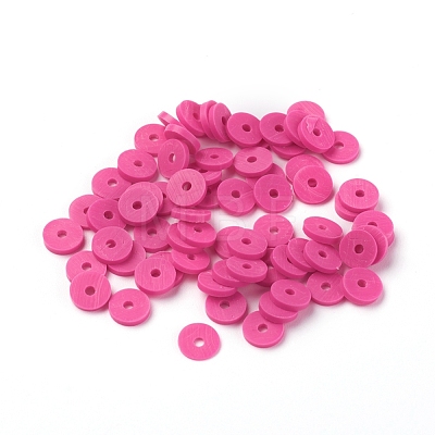 Handmade Polymer Clay Beads CLAY-R067-6.0mm-B31-1
