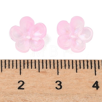 Dyed & Heated Glass Bead Caps GLAA-C042-01N-1
