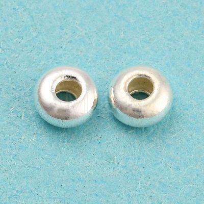 925 Sterling Silver Spacer Beads STER-K021-04S-A-1