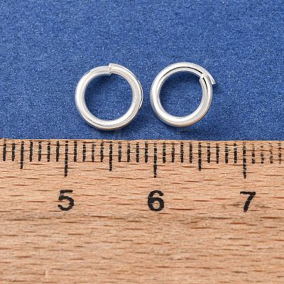 Brass Open Jump Rings KK-G604-08S-12-1