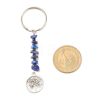 Natural & Synthetic Gemstone Beaded Keychains KEYC-JKC00304-1