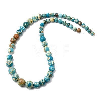 Natural Imperial Jasper Graduated Beads Strands G-A323-C03-01E-1