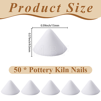 Aluminum Oxide Porcelain Burning Kiln Support Bases AJEW-CP0011-21-1