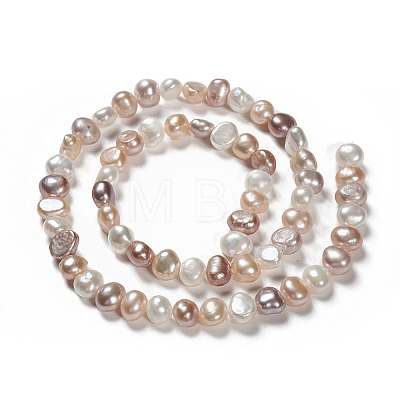 Natural Cultured Freshwater Pearl Beads Strands PEAR-T003-09-1