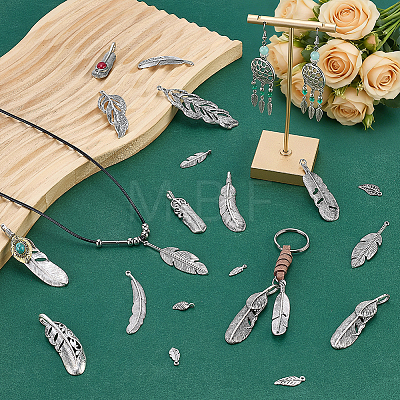 96Pcs Tibetan Style Alloy Pendants TIBE-PH0002-56-1