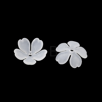 Frosted Acrylic Bead Caps AC-CBAF9C1-01-1