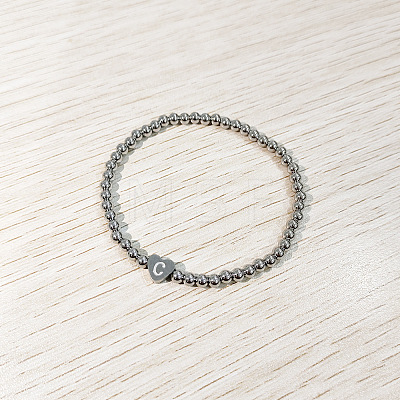 304 Stainless Steel Beads Stretch Bracelets for Women FS-WGC4F34-03-1