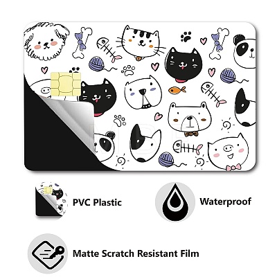 PVC Plastic Waterproof Card Stickers DIY-WH0432-055-1
