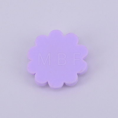 Opaque Frosted Resin Cabochon RESI-WH0009-29-1