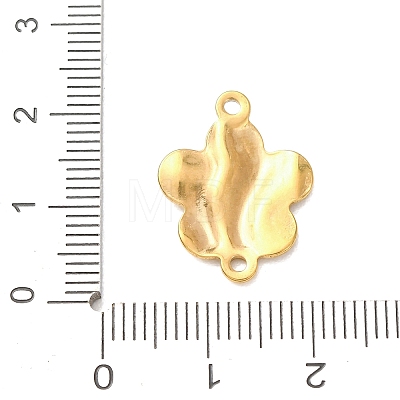 304 Stainless Steel Textured Links Connector Charms STAS-K302-02G-G-1