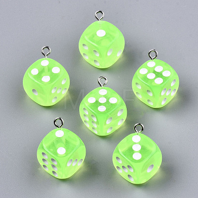 Transparent Epoxy Resin Pendants X-CRES-N025-12A-A06-1